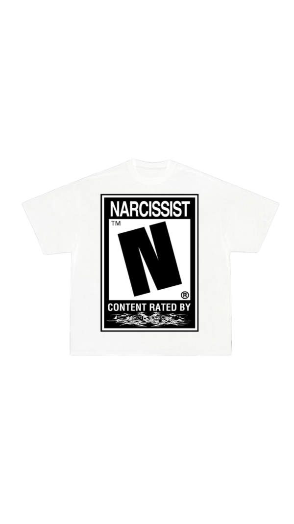 SHFTDSNT/NARCISSIST_01:WHITE TEE