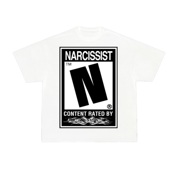 SHFTDSNT/NARCISSIST_01:WHITE TEE